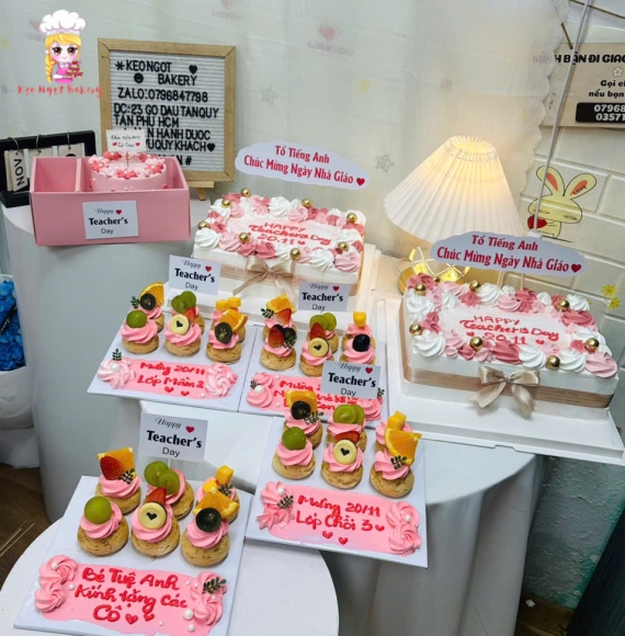 Bánh kem 20/11 tri ân thầy cô 20/11 tại kẹo ngọt
