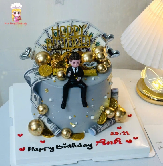 Bánh kem tặng nam