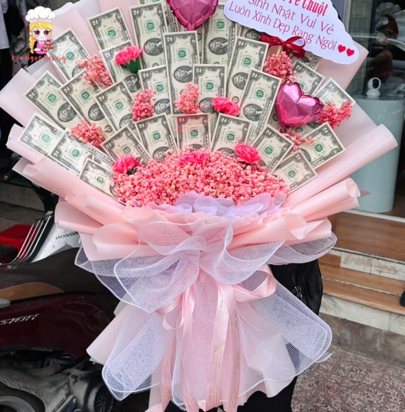 Hoa tiền dáng đứng tiền đô hot 2025