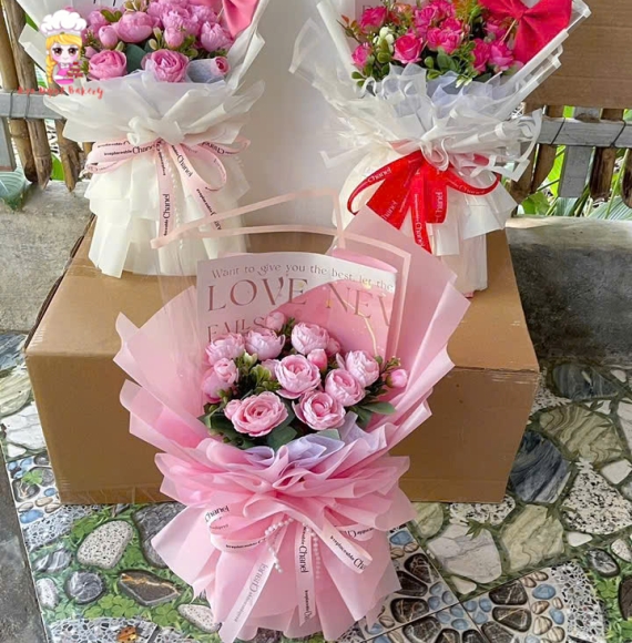 Mẫu hoa sáp đẹp giao hoa tphcm