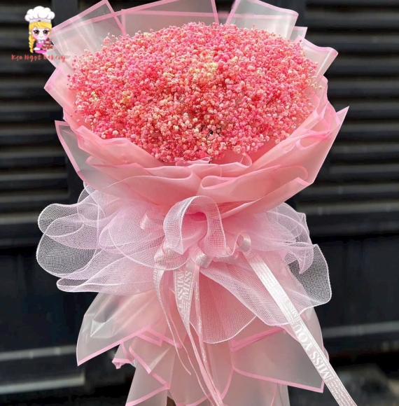 Bó hoa baby tặng valentine