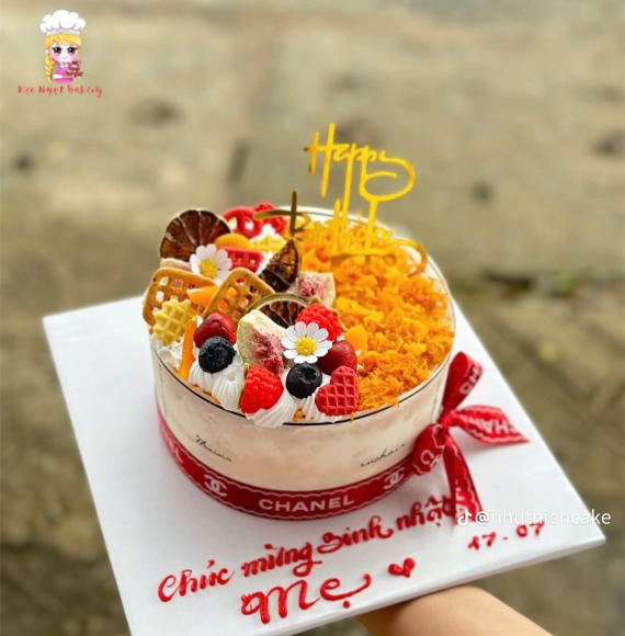 Bánh bông lan trứng muối tặng mẹ