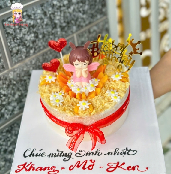 Bánh bông lan trứng muối tặng hội bạn thân