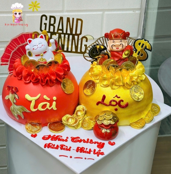 Mẫu Bánh Kem Mừng Khai Trương Đẹp 2026