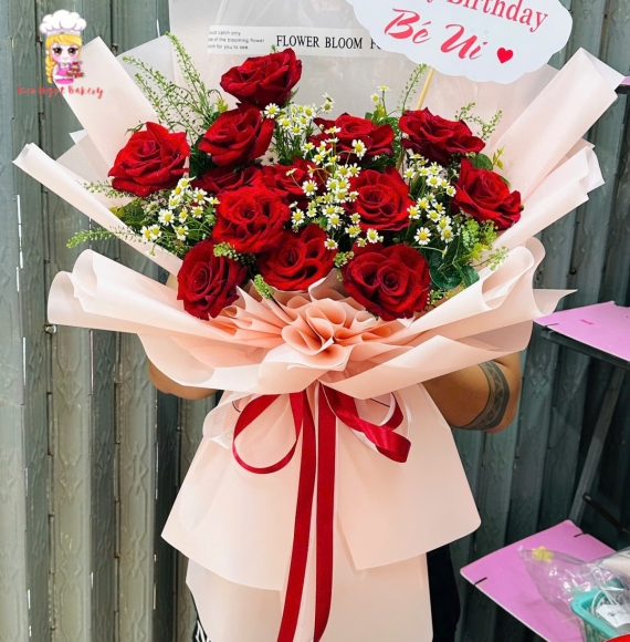 Bó hoa tươi chúc mừng sinh nhật mẹ yêu