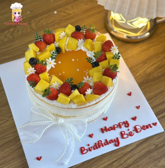 Bánh panna cotta tặng bé gái hot 