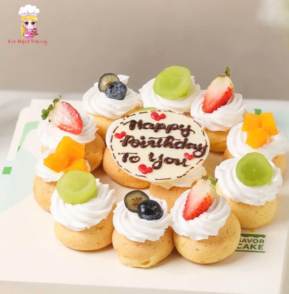 Bánh Su kem kết hợp bánh sinh nhật hot 2026