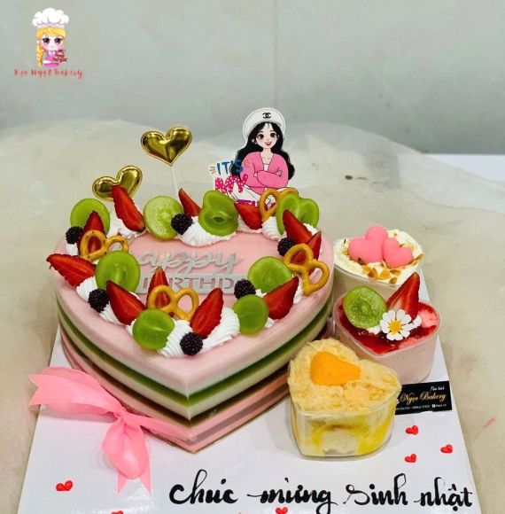 Bánh kem rau câu tặng mẫu đẹp tặng nữ