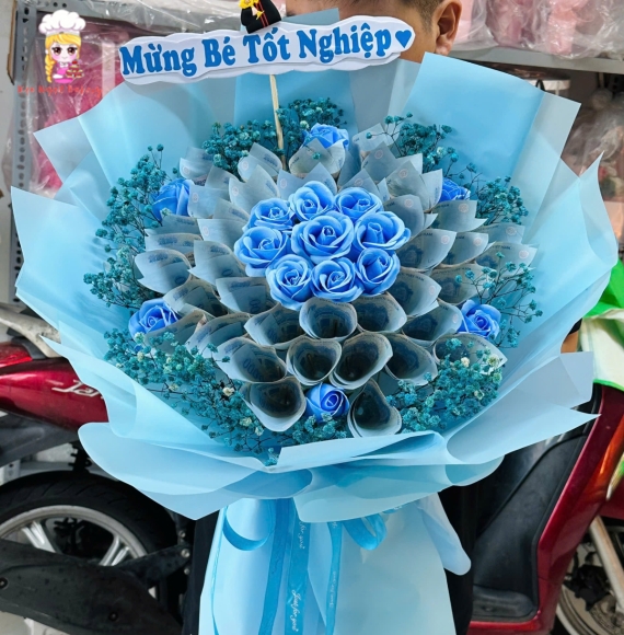 Hoa tiền 20k tặng tốt nghiệp 