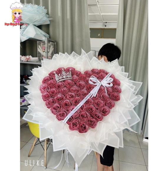 Bó hoa tim hot tặng vợ 20/10
