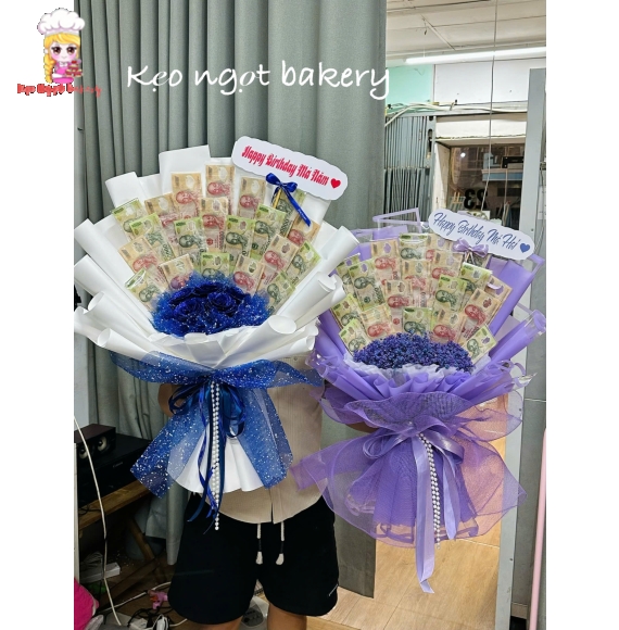 mẫu hoa tiền 100k mix với 200k siêu hot 