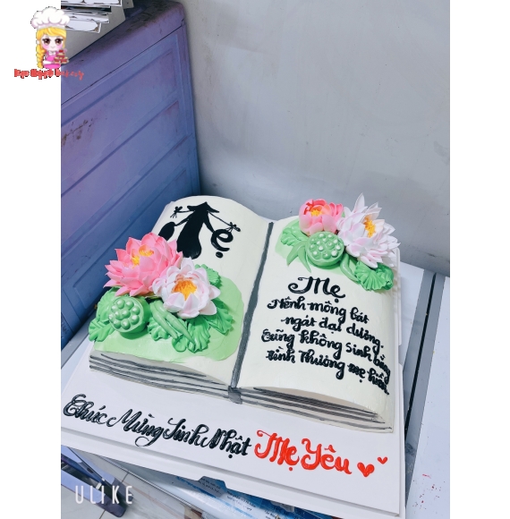 Bánh Kem quyển sổ tặng mẹ