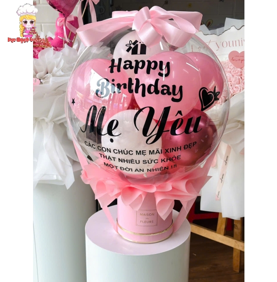 Bóng bay khí heli an toàn rút tiền-tone màu hồng