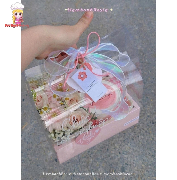 Sét bánh kem và hoa tươi ở tân phú ,mẫu hot tone hồng cho các bạn nữ