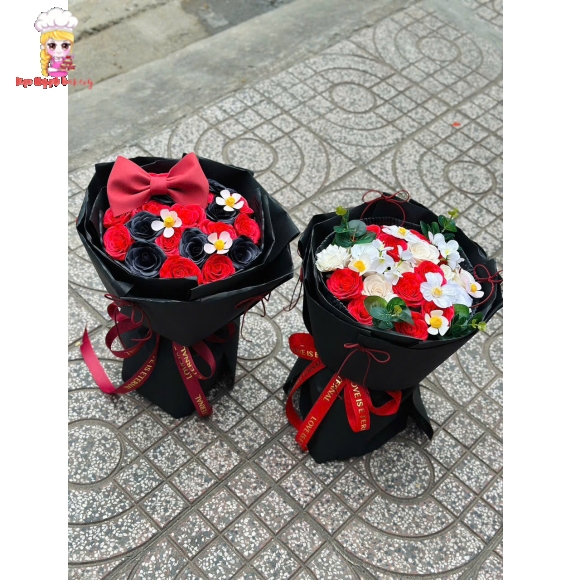 Hoa Hồng Sáp Thơm Bông Đỏ 