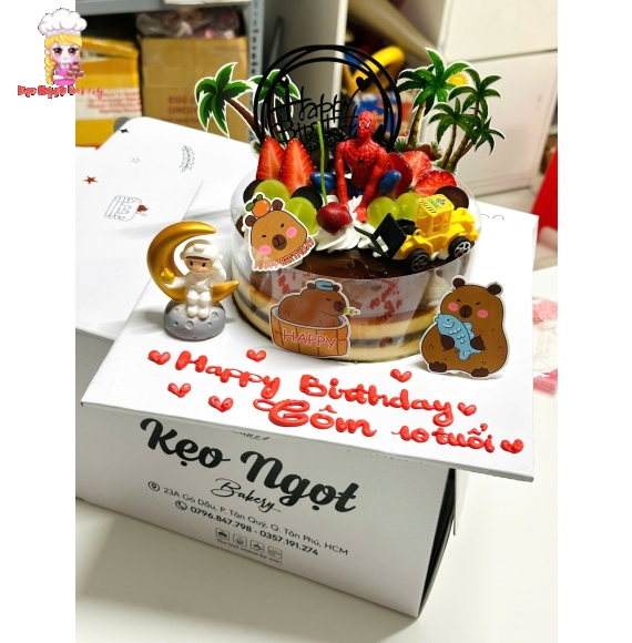 Bánh Kem rau câu trang trí tặng cho bé trai