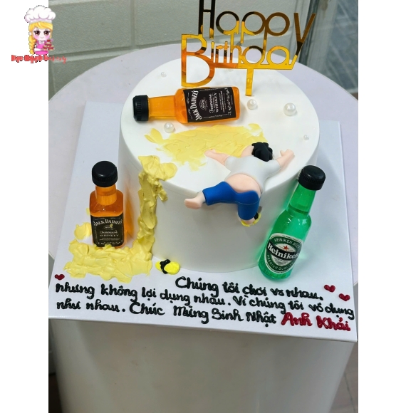 Bánh kem bất tỉnh trên bàn nhậu siêu hot 