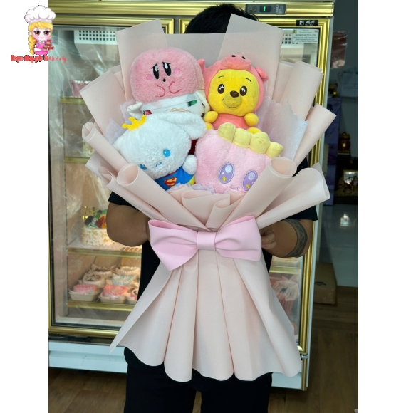 giỏ hoa gấu 4 siêu hot tại Kẹo Ngọt