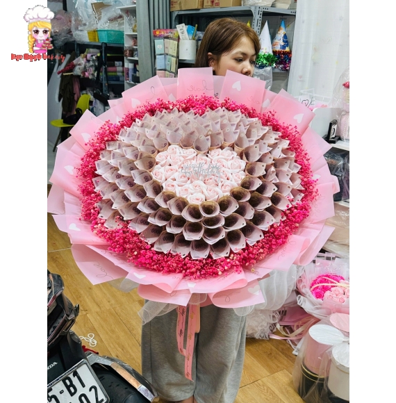 Bó hoa tiền tờ 50k tại TPHCM