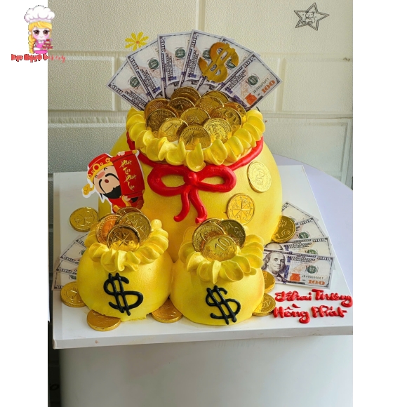 Bánh mừng túi tiền thần tài tại Kẹo Ngọt