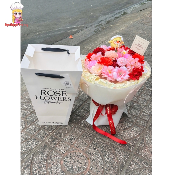 Các mẫu hoa kèm hộp quà
