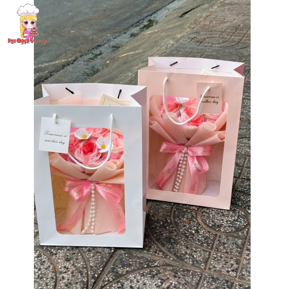 Các mẫu hoa sáp tone hồng tại Kẹo Ngọt