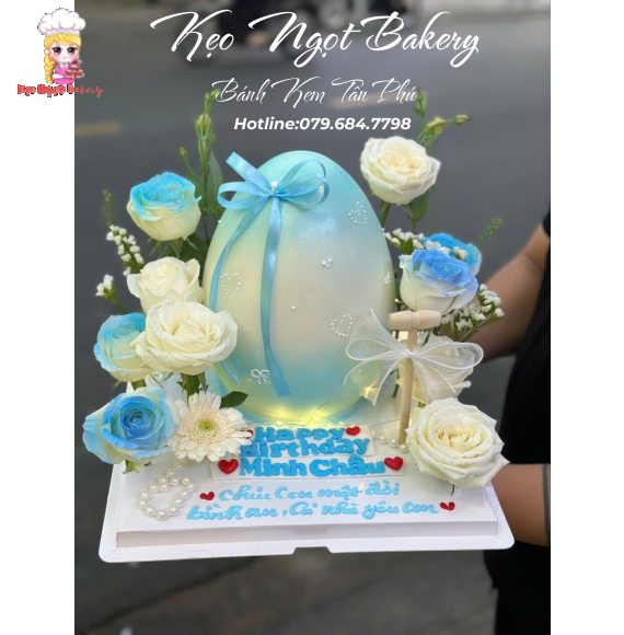 Bánh trứng tone xanh hot nhất 2026