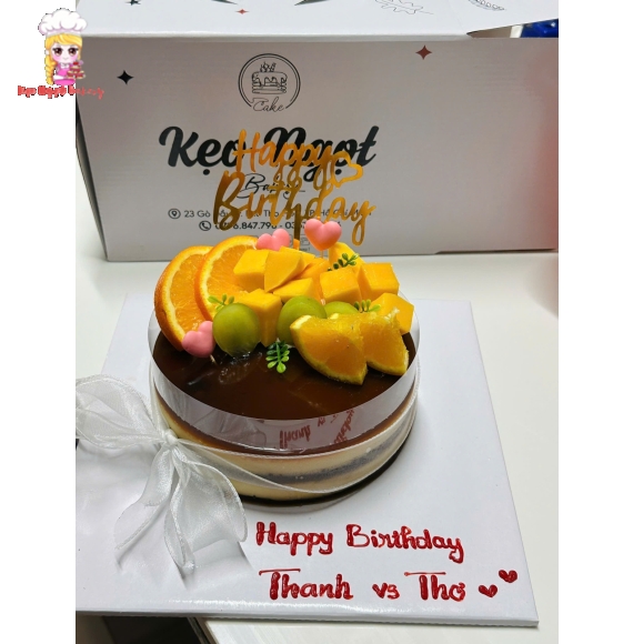 Bánh kem trái cây bán chạy tặng các cặp đôi