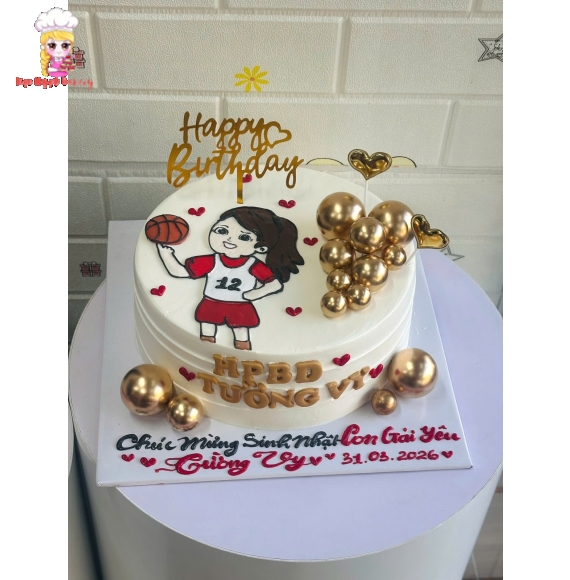 Bánh kem tặng các bé gái tại Kẹo Ngọt 