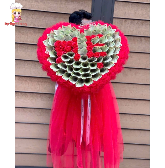 Bó hoa tiền chữ mẹ dành tặng cho mẹ yêu