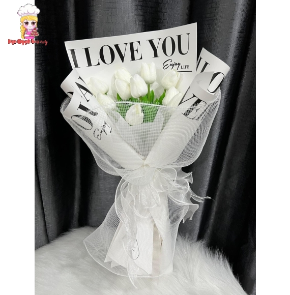Bó hoa tulip mini