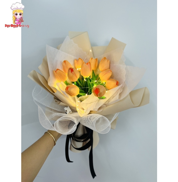 Bó hoa tulip mini