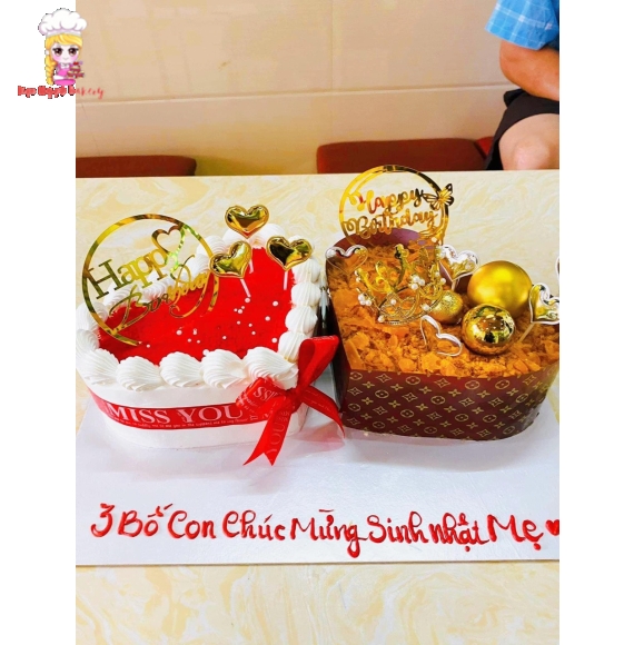 Bánh kem kết hợp bông Lan trứng muối