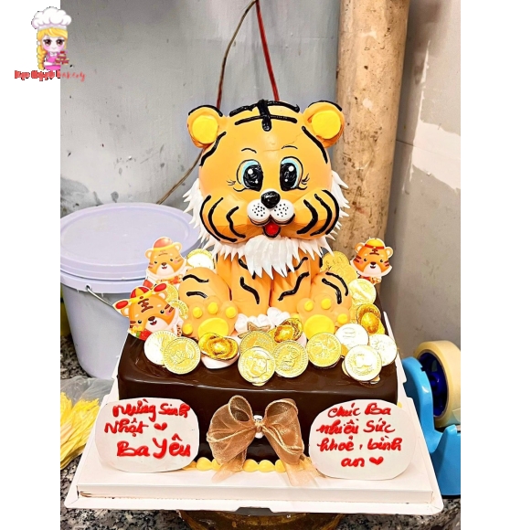 Bánh Kem bé hổ ngộ nghĩnh mẫu