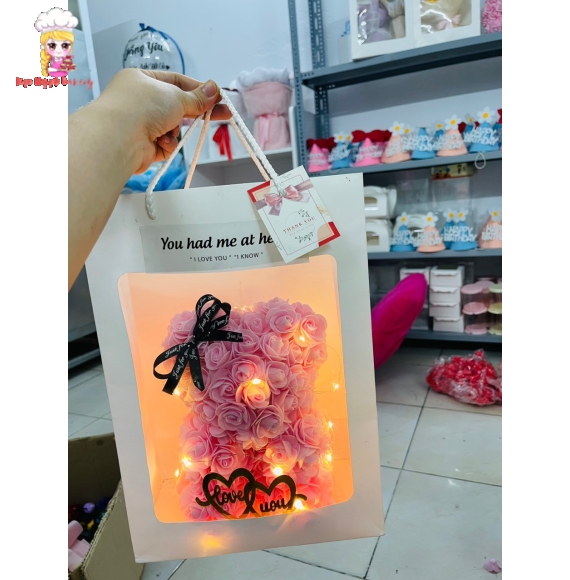 Gấu Hồng mini 02