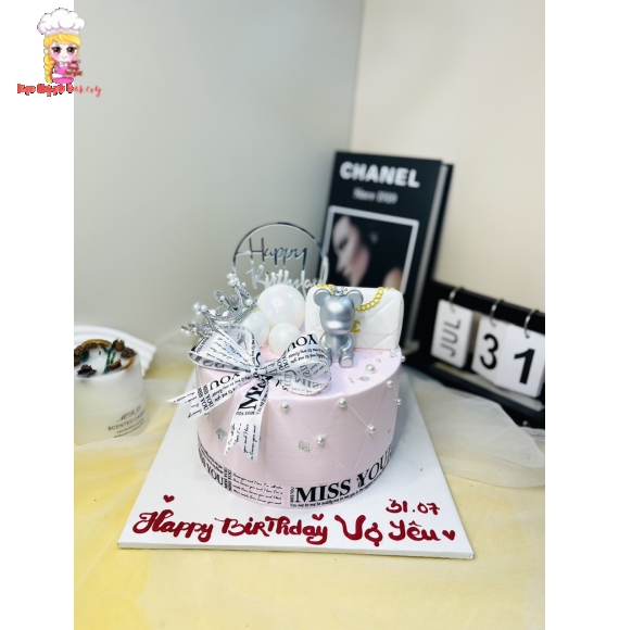 Bánh kem rút tiền 5tr tờ 100k