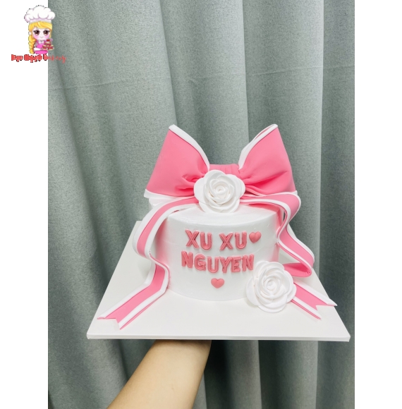 Bánh nơ Hồng tặng bạn gái