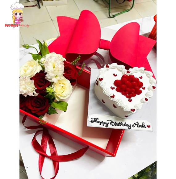 Sét bánh và hoa ở tân bình