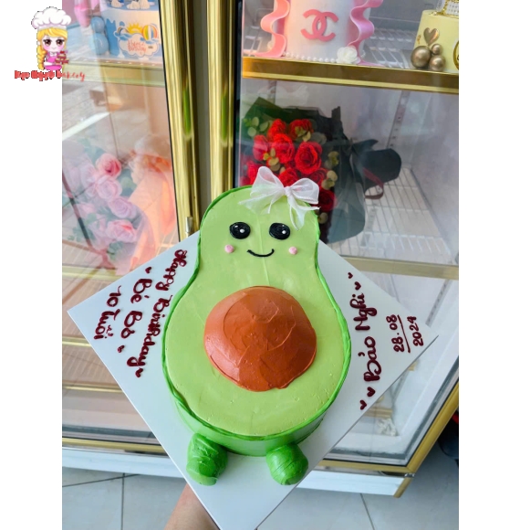 Bánh kem quả bơ siêu đáng yêu