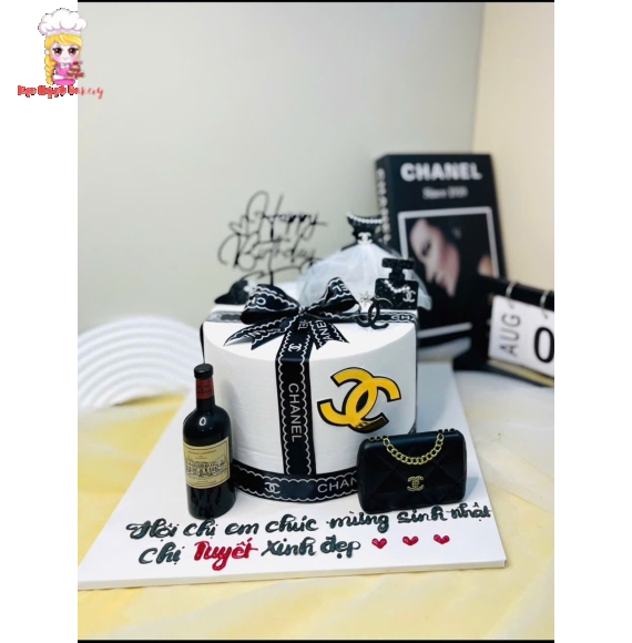 Bánh kem chanel sang trọng ở gò vấp 