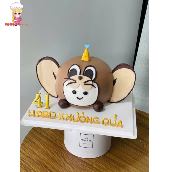 Bánh kem chú khỉ dành cho bé trai