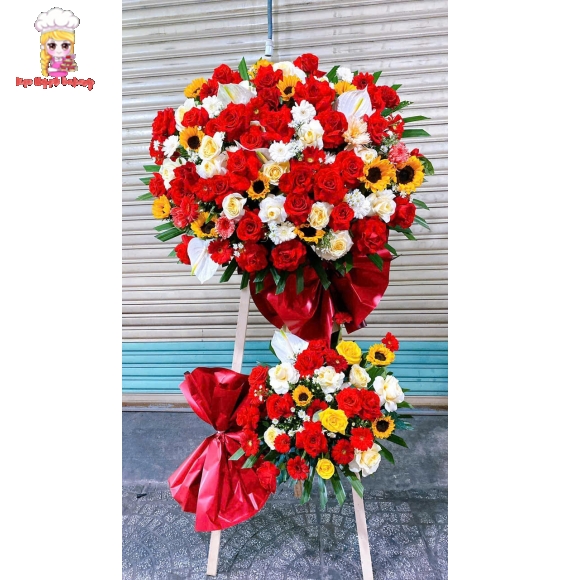 Kệ hoa chúc mừng khai trương hiện đại