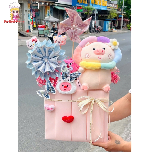Sét quà gấu bông tặng bé