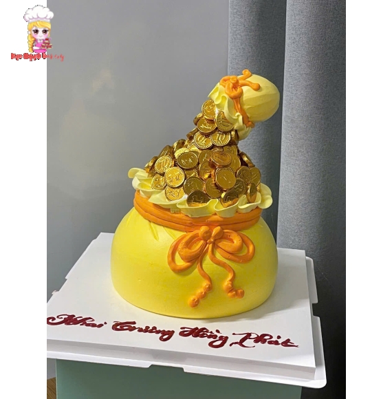 Bánh kem hủ vàng mừng khai trương ở gần đây
