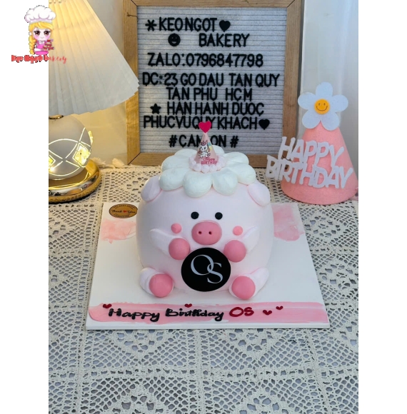 Bánh chúc mừng sinh nhật con heo