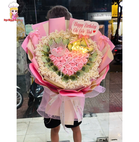 Hoa tiền khổng lồ tờ 50k