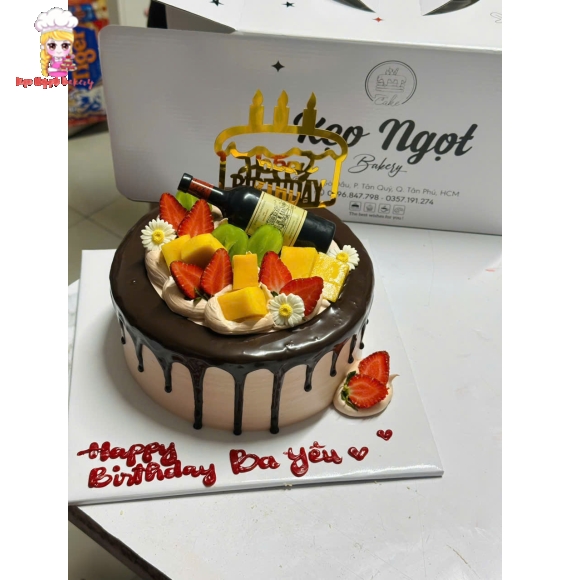 Bánh kem tặng cho ba yêu