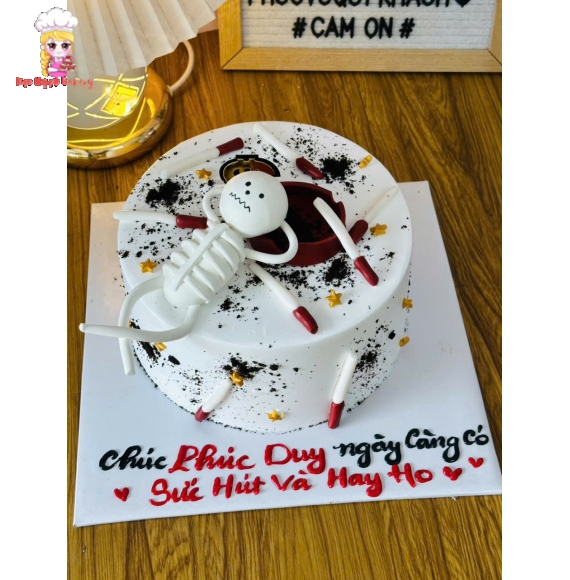 Bánh kem nhây bựa ,dành cho tín đồ mê thuốc lá 