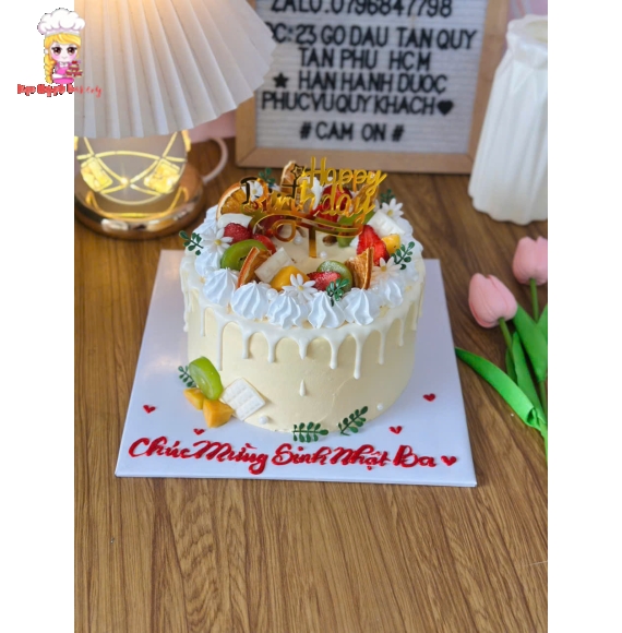 Bánh kem tặng sinh nhật ba