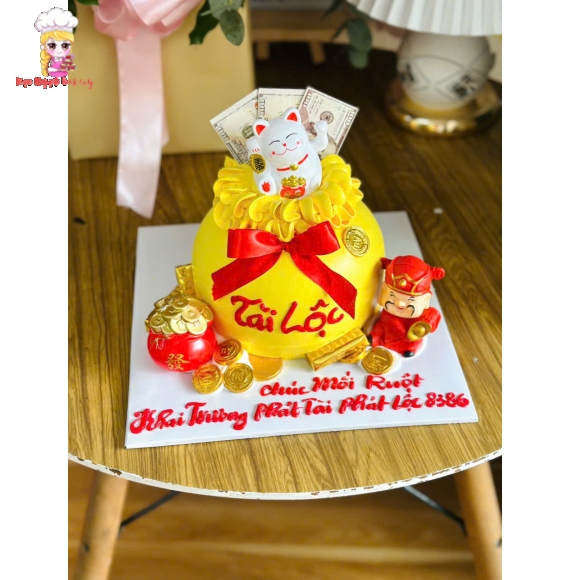 Bánh kem khai trương rước tài lộc về nhà